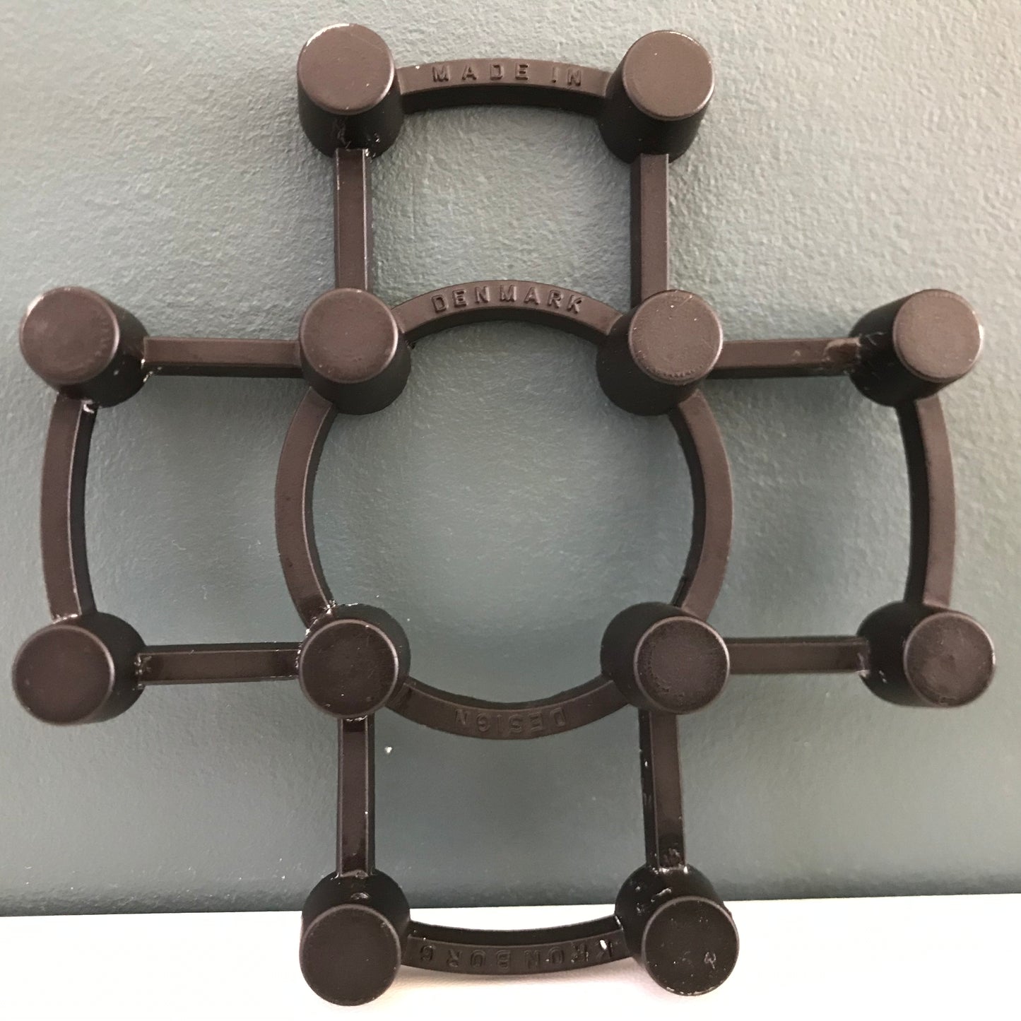 Vintage Danish Iron Candle Holder Aida Kronborg Designs Modern