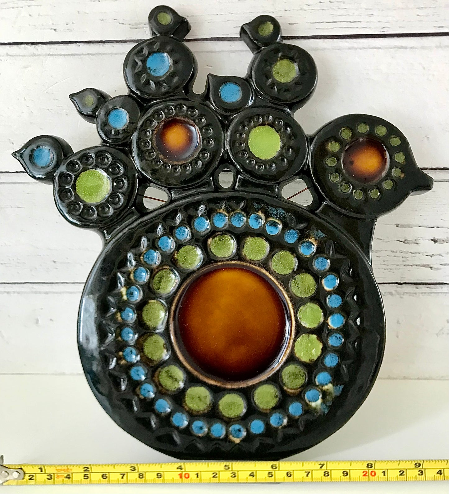 Gustavberg Sweden Ceramic Wall Relief Britt Louise Sundell 1960s 1970s Swedish Scandi Pottery Tile