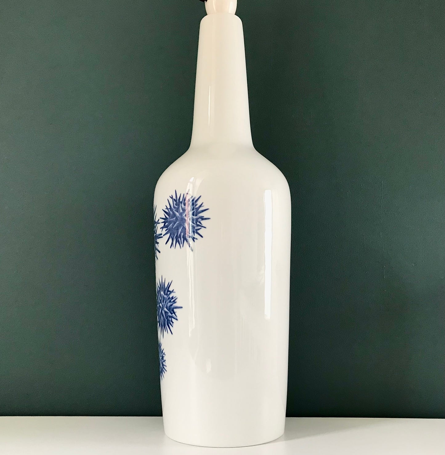 HUGE Royal Copenhagen Danish Fog & Morup White Porcelain Table Lamp 1960s 7166