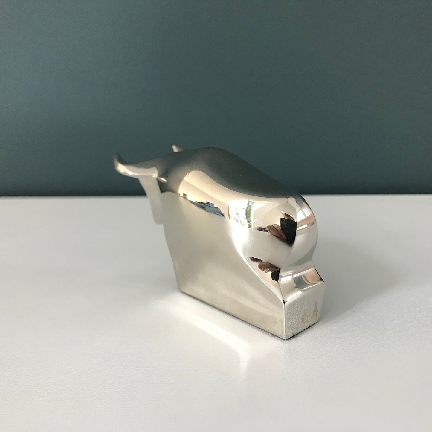 Dansk Designs Bull Paperweight Silver Danish Swedish Style Office Work Gifts Presents