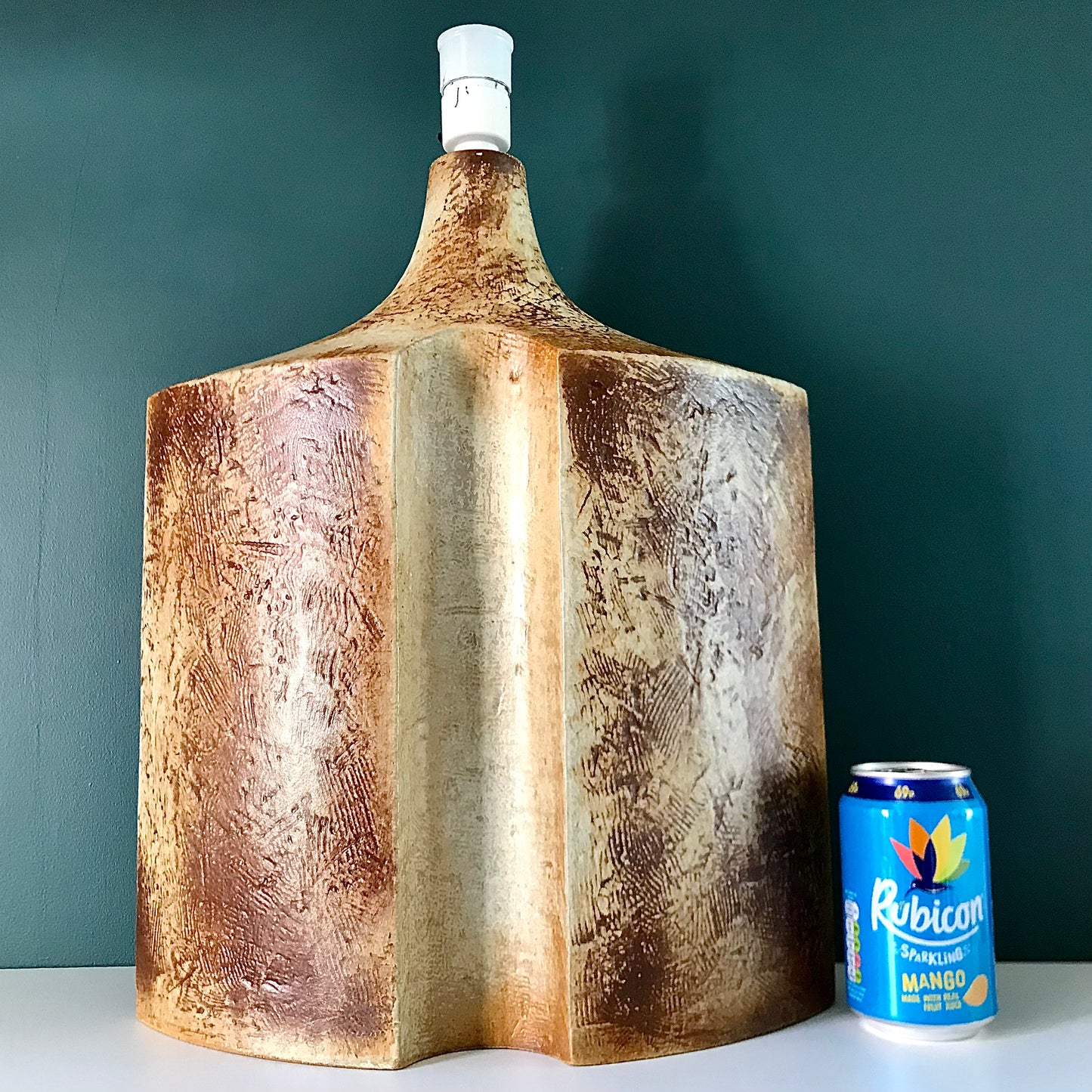 HUGE Soholm Haico Nietsche Danish Table Lamp Brutalist 1960s 1970s LARGEST SIZE 1219-3