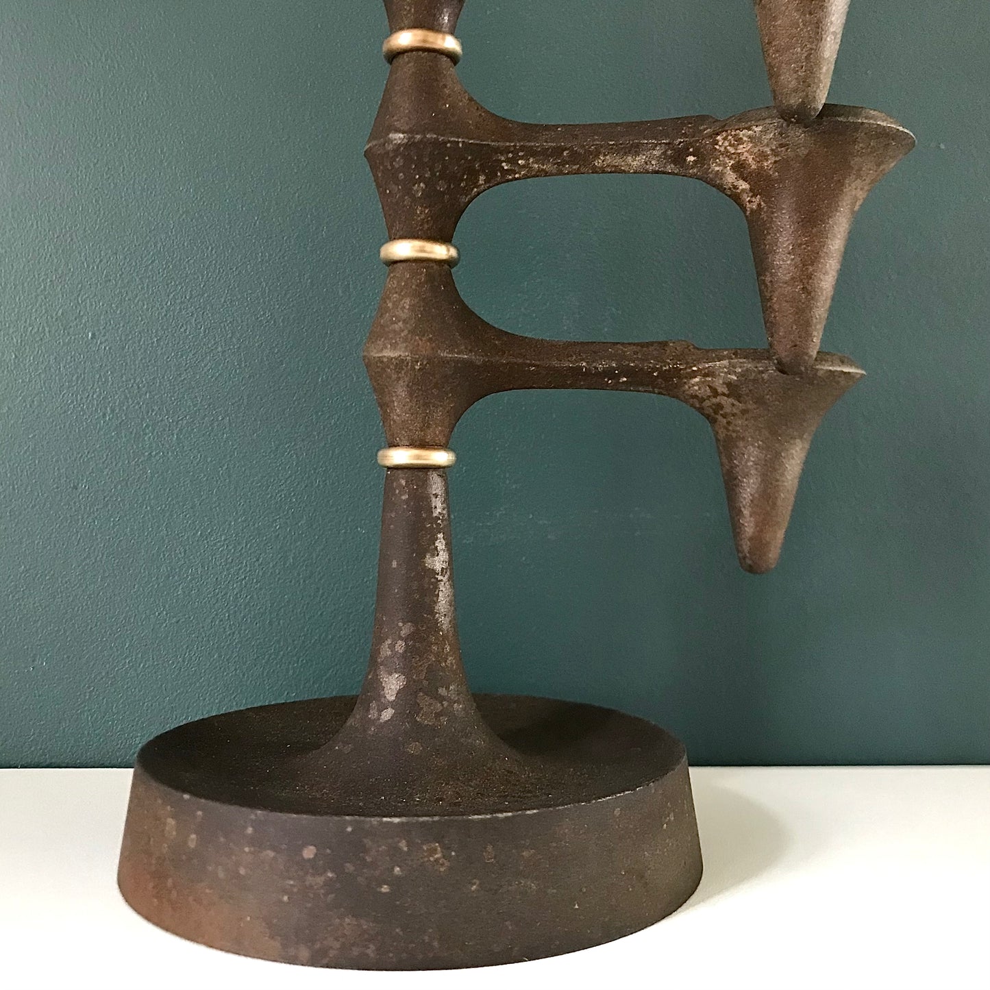 Dansk Designs Quistgaard Iron Candle Tree Candelabra Danish Modern 1950s Brutalist