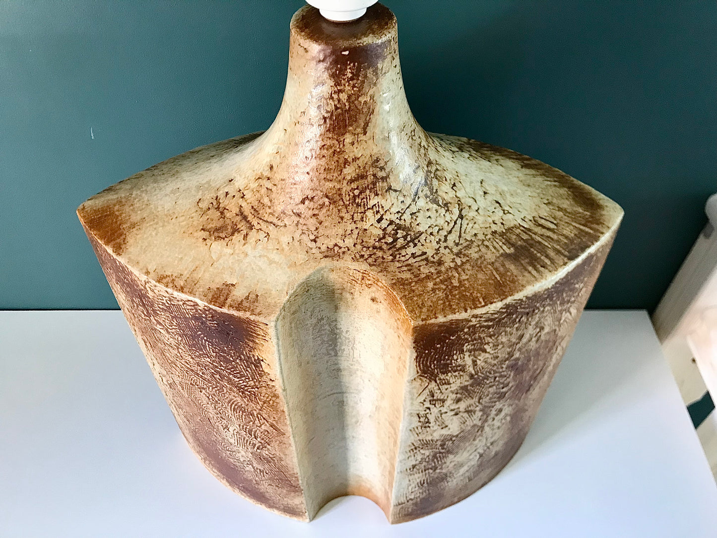 HUGE Soholm Haico Nietsche Danish Table Lamp Brutalist 1960s 1970s LARGEST SIZE 1219-3