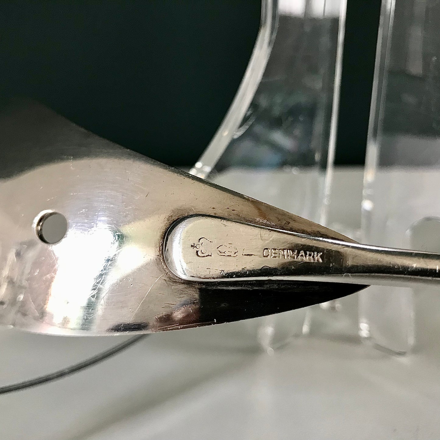 Danish Silver Teak Wood Serving Utensils Scandinavian Design Scandi Style Vintage Gifts Present