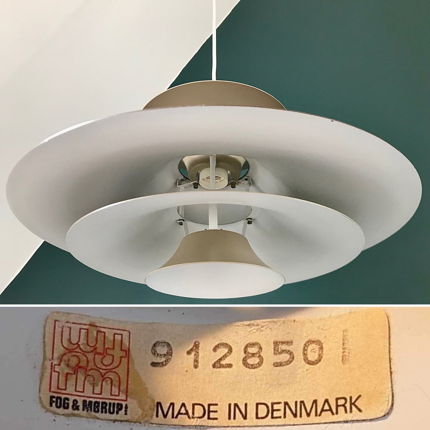 Fog & Morup Radius Danish Latte Brown PH5 Style 1970s Pendant Lamp
