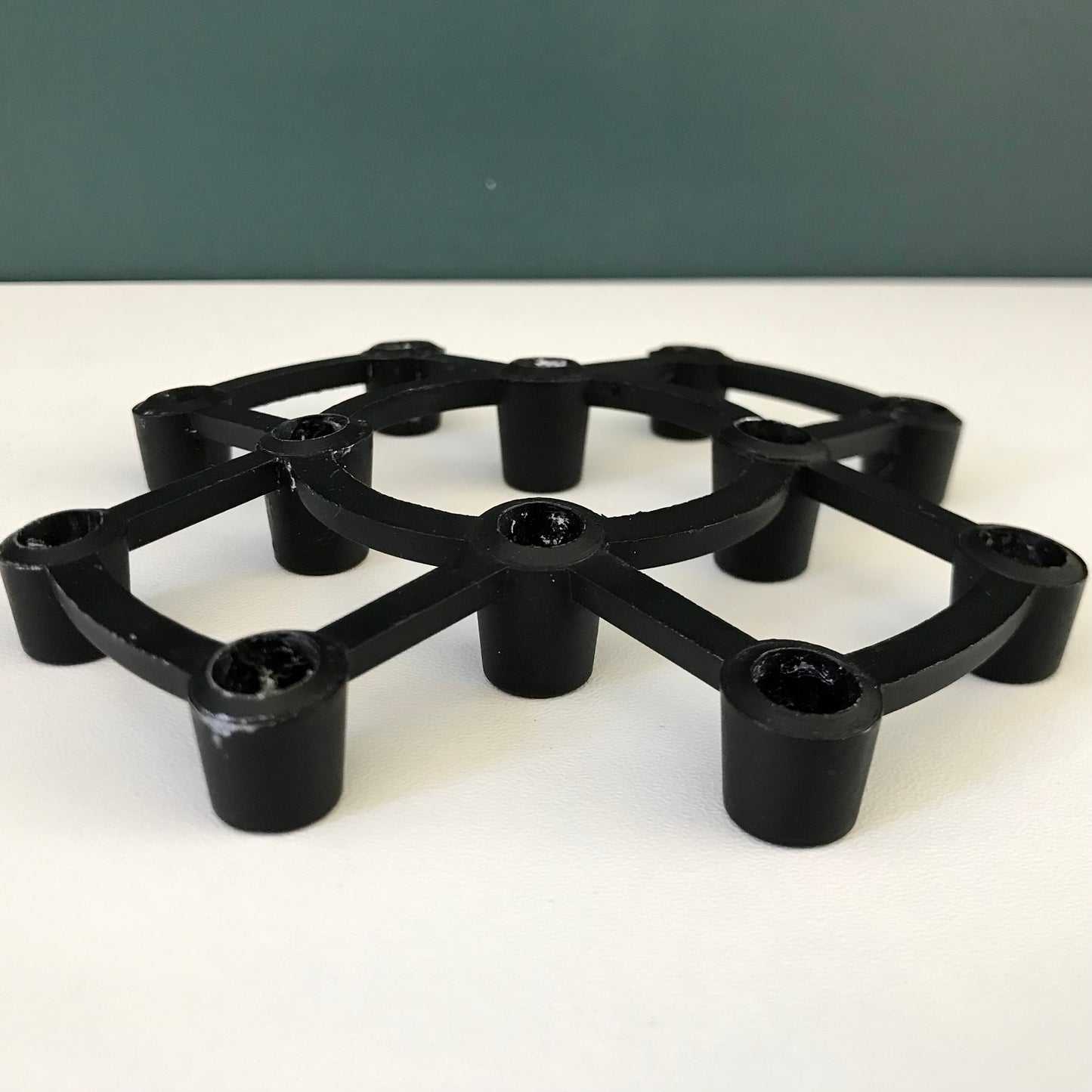 Vintage Danish Iron Candle Holder Aida Kronborg Designs Modern