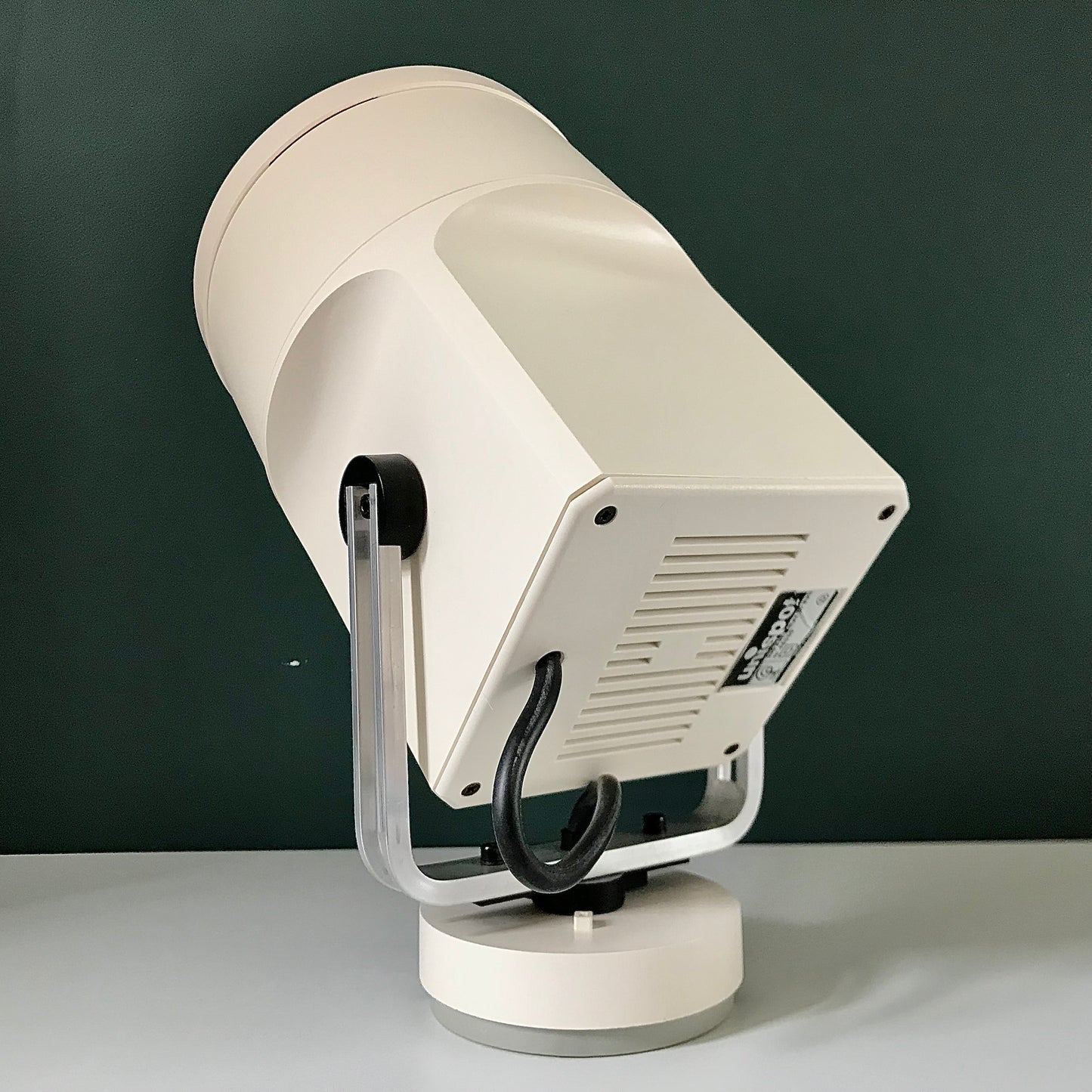 Louis Poulsen Danish White Unispot Storebror Spotlight Wall Lamp Sconce Industrial 1970s Retro Table Light