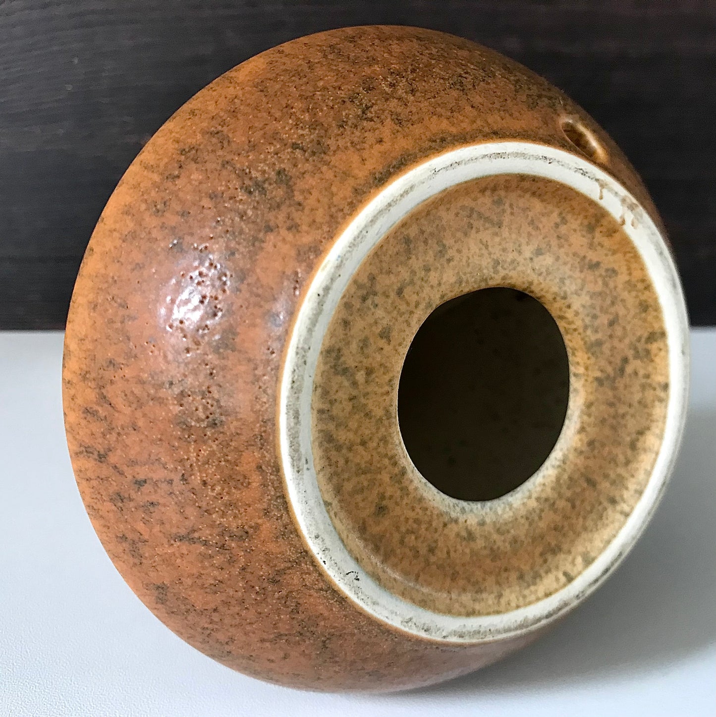Soholm Pottery Orange Danish Ceramic Table Lamp Light 926