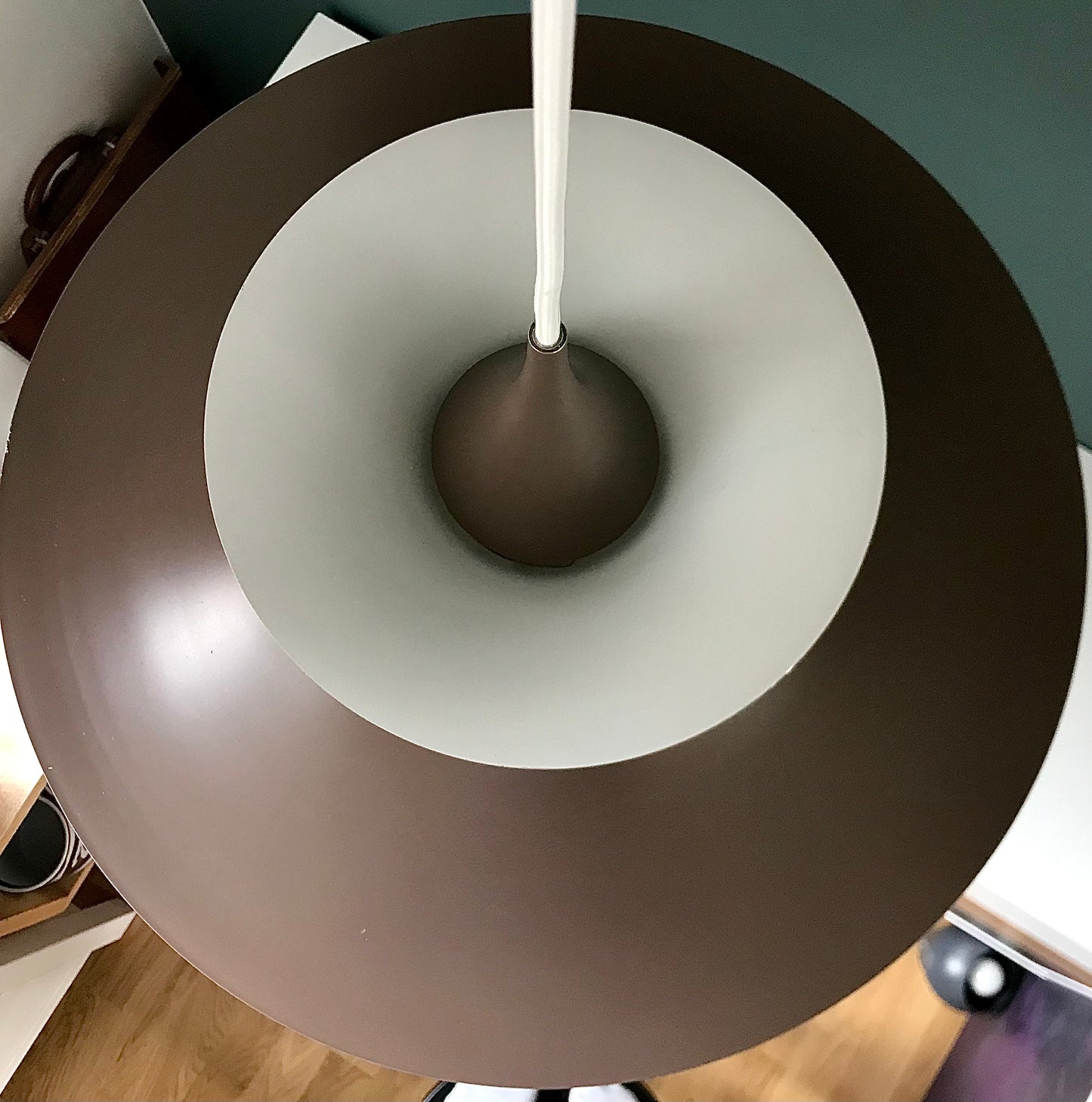 Fog & Morup Radius Danish Latte Brown PH5 Style 1970s Pendant Lamp