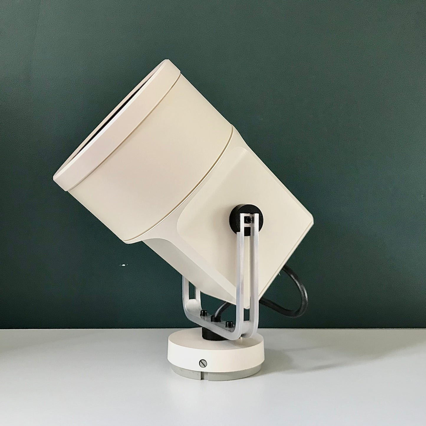 Louis Poulsen Danish White Unispot Storebror Spotlight Wall Lamp Sconce Industrial 1970s Retro Table Light
