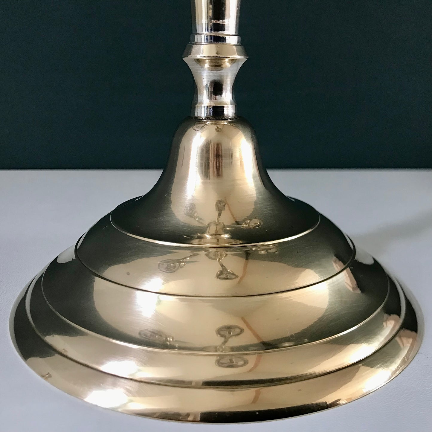 Vintage Danish Silver Candle Stick Candleabra Modernist 1950s 1960s