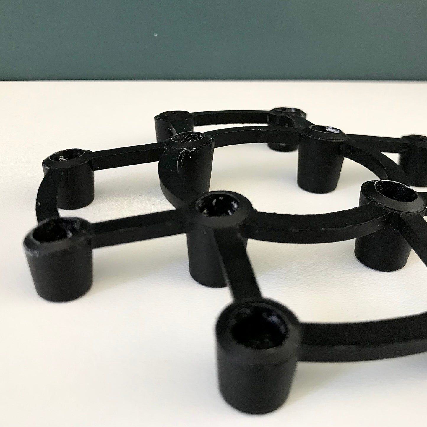 Vintage Danish Iron Candle Holder Aida Kronborg Designs Modern
