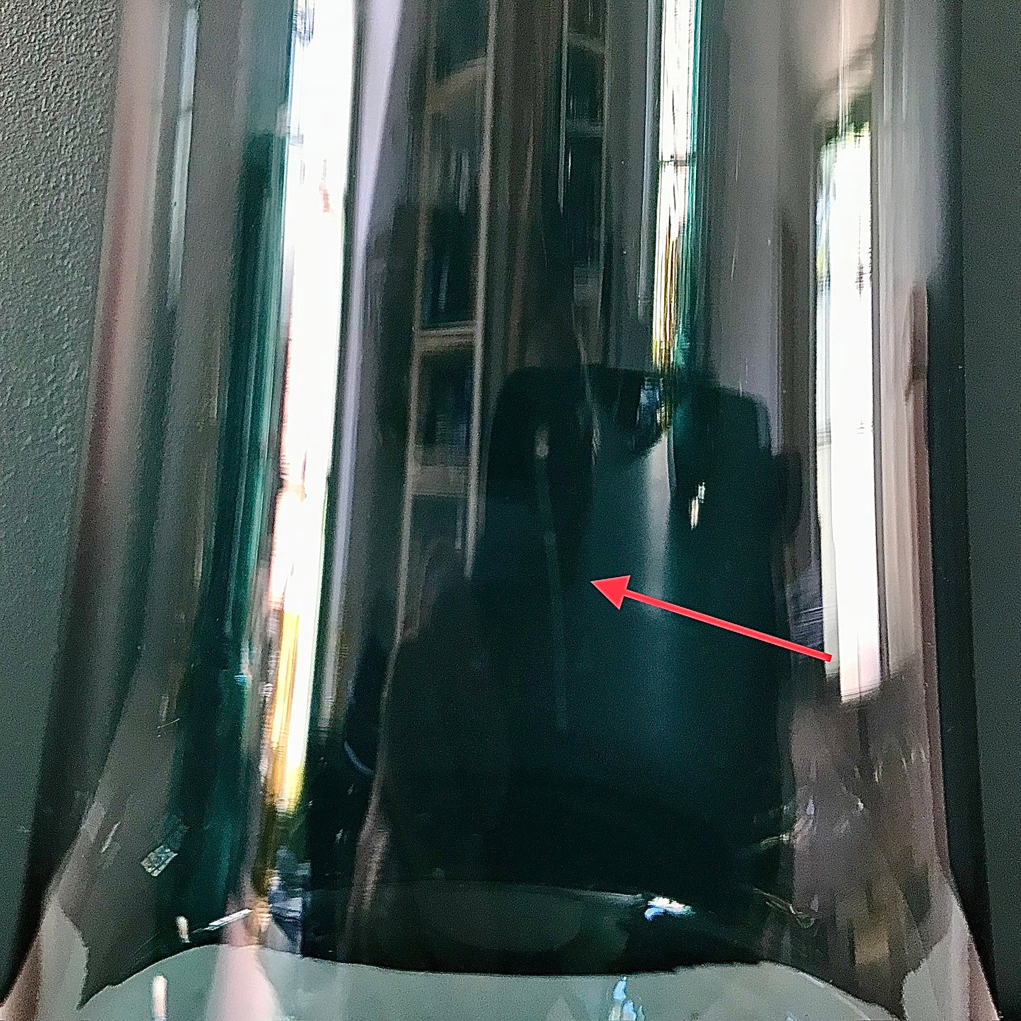 Riihimaki Finnish Steel Blue Glass Vase 1960s 1970s