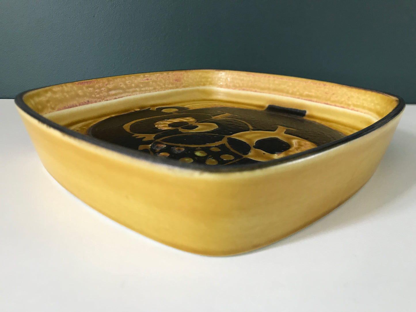 Royal Copenhagen Baca Danish Apple Yellow Serving Dish Joanne Gerber Scandinavian Pottery