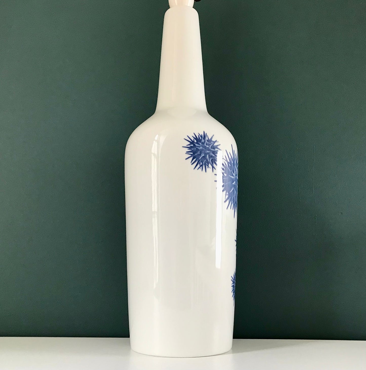 HUGE Royal Copenhagen Danish Fog & Morup White Porcelain Table Lamp 1960s 7166