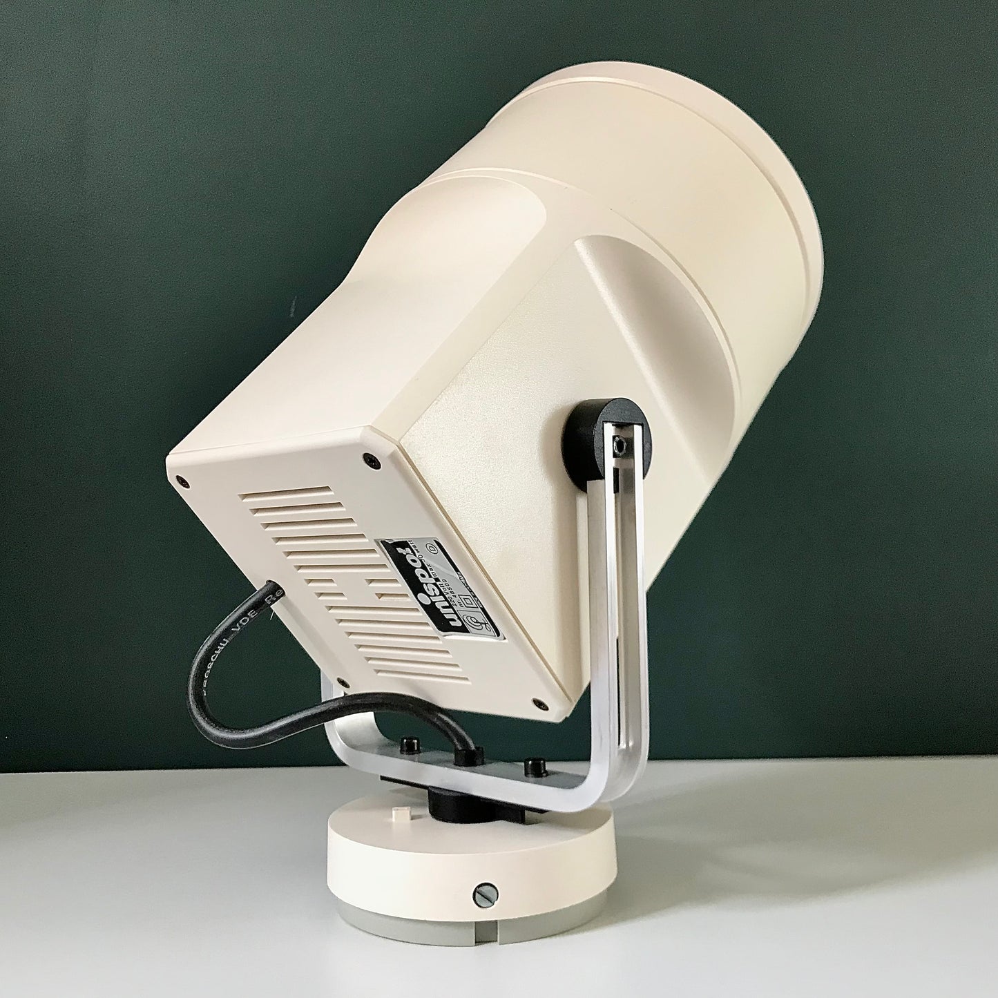 Louis Poulsen Danish White Unispot Storebror Spotlight Wall Lamp Sconce Industrial 1970s Retro Table Light