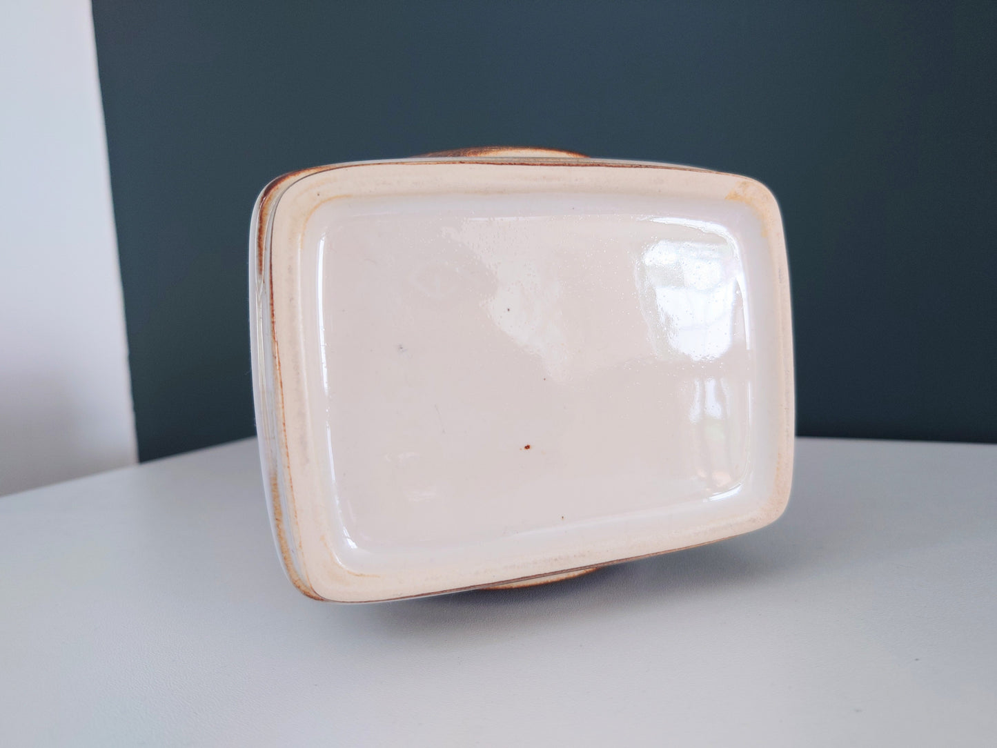 Soholm Pottery Ivory Danish Ceramic Vase Vintage 1960s Retro Scandinavian