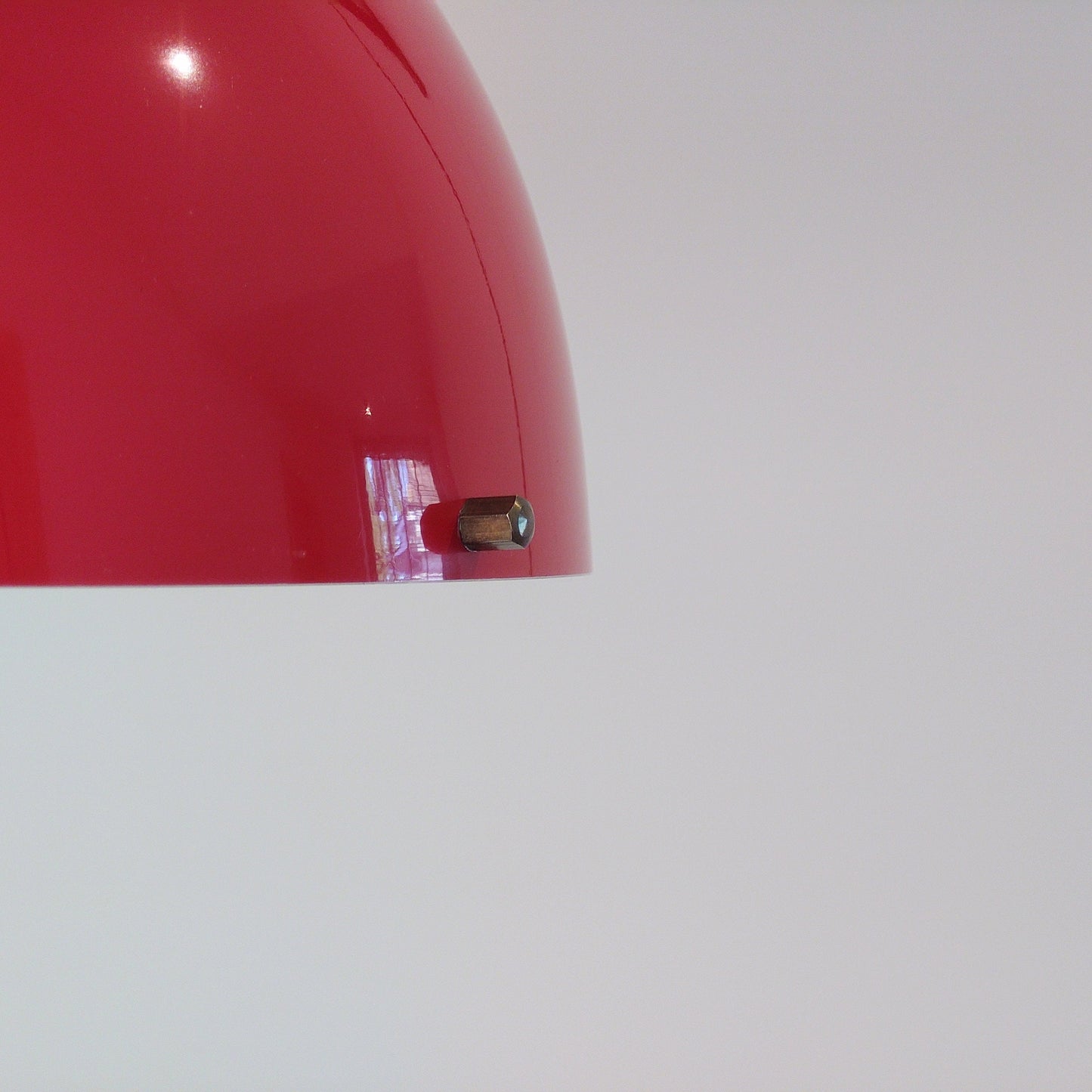 Vintage Red Danish Pendant Ceiling Lamp 1970s 1980s Retro Ceiling Light Scandinavian