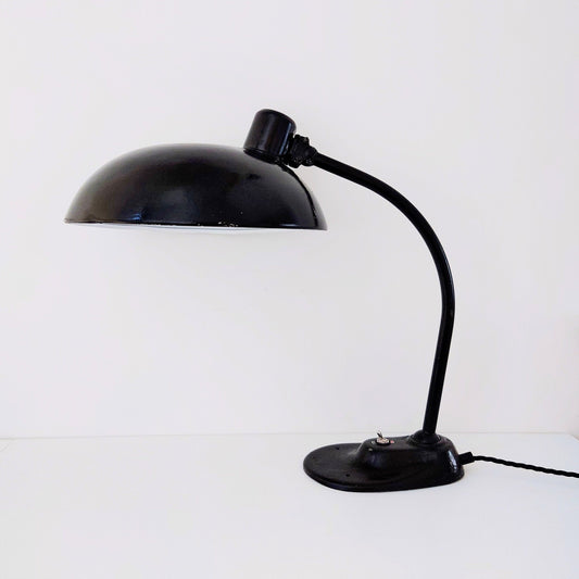 Christian Dell Black Desk Lamp Office Light Idell Workshop Retro Industrial Style Design 1930s