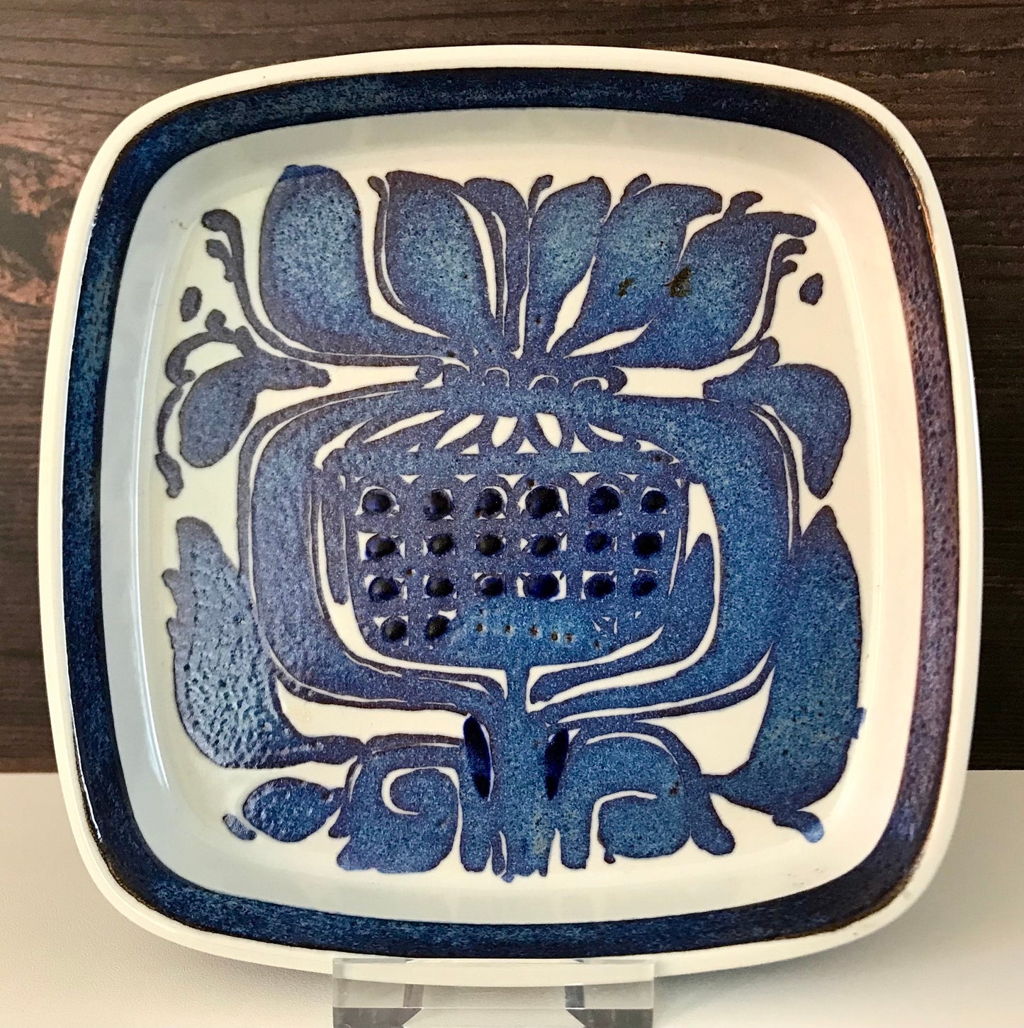 Royal Copenhagen Baca Blue Danish Dish Scandi Vintage Ceramics Pottery R