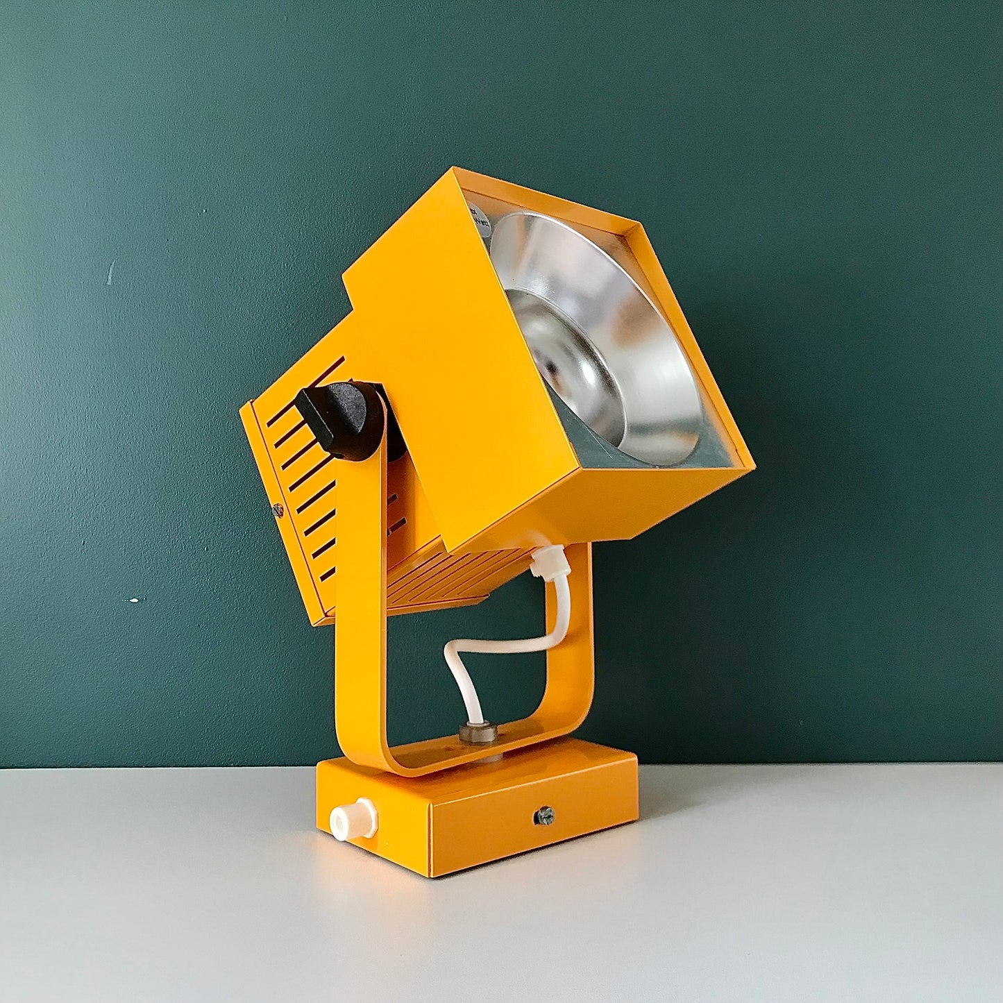 Vintage Danish Finnerup Yellow Spot Light Ceiling Wall Lamp Sconce Industrial