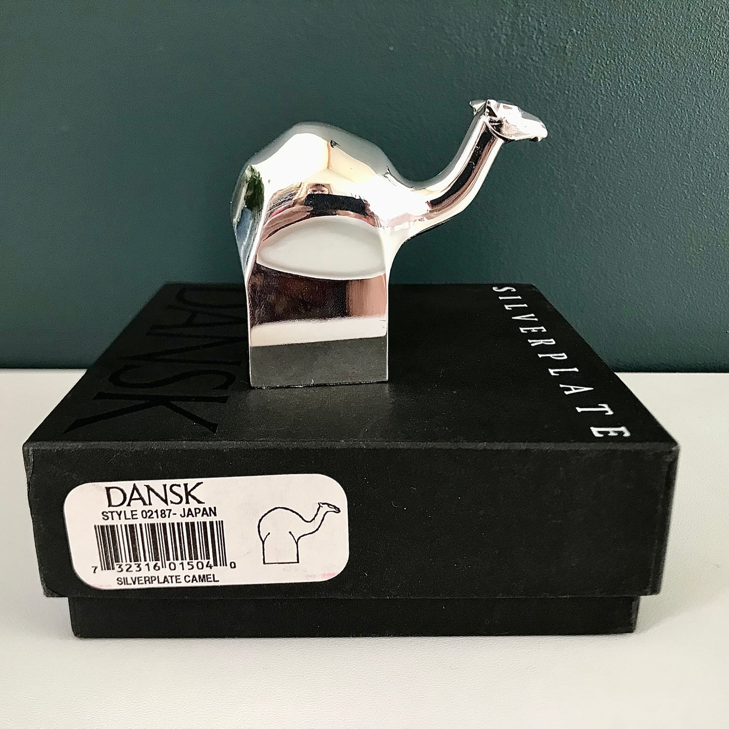 Dansk Designs Boxed Camel Silver Paperweight Danish Office Job Gifts Presents Retro