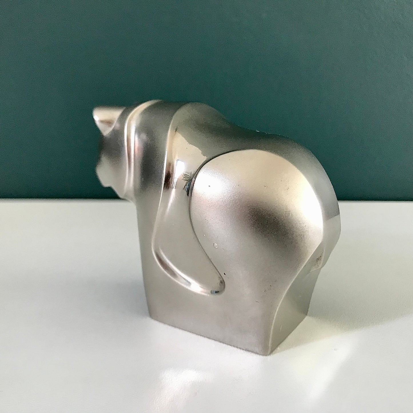 Dansk Designs Boxed Silver Panda Bear Paperweight Vintage Danish Animal Lovers Gifts Present