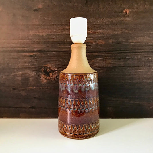 Soholm Danish Ceramic Table Lamp Vintage 1960s Retro Boho Scandi 3034 (b)