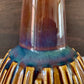 Soholm Amber Blue Danish Ceramic Table Lamp Mid Mod Light 1013