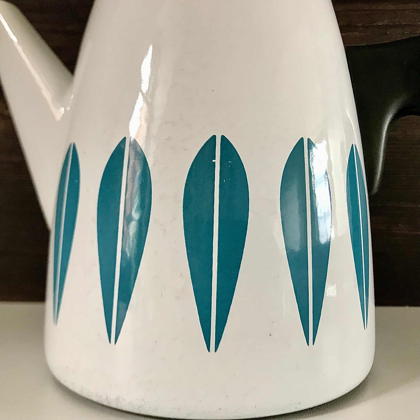 Cathrine Holm Blue Lotus Tea Coffee Pot 1960s Norwegian Scandinavian Scandi Style Design