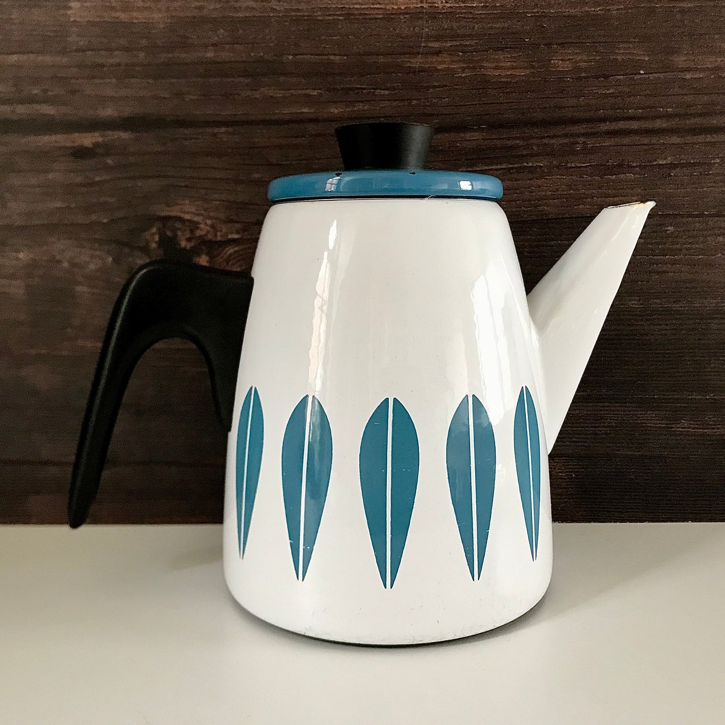 Cathrine Holm Blue Lotus Tea Coffee Pot 1960s Norwegian Scandinavian Scandi Style Design