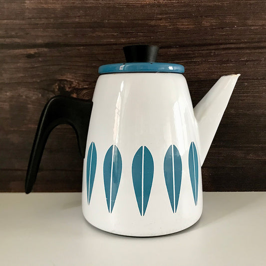 Cathrine Holm Blue Lotus Tea Coffee Pot 1960s Norwegian Scandinavian Scandi Style Design