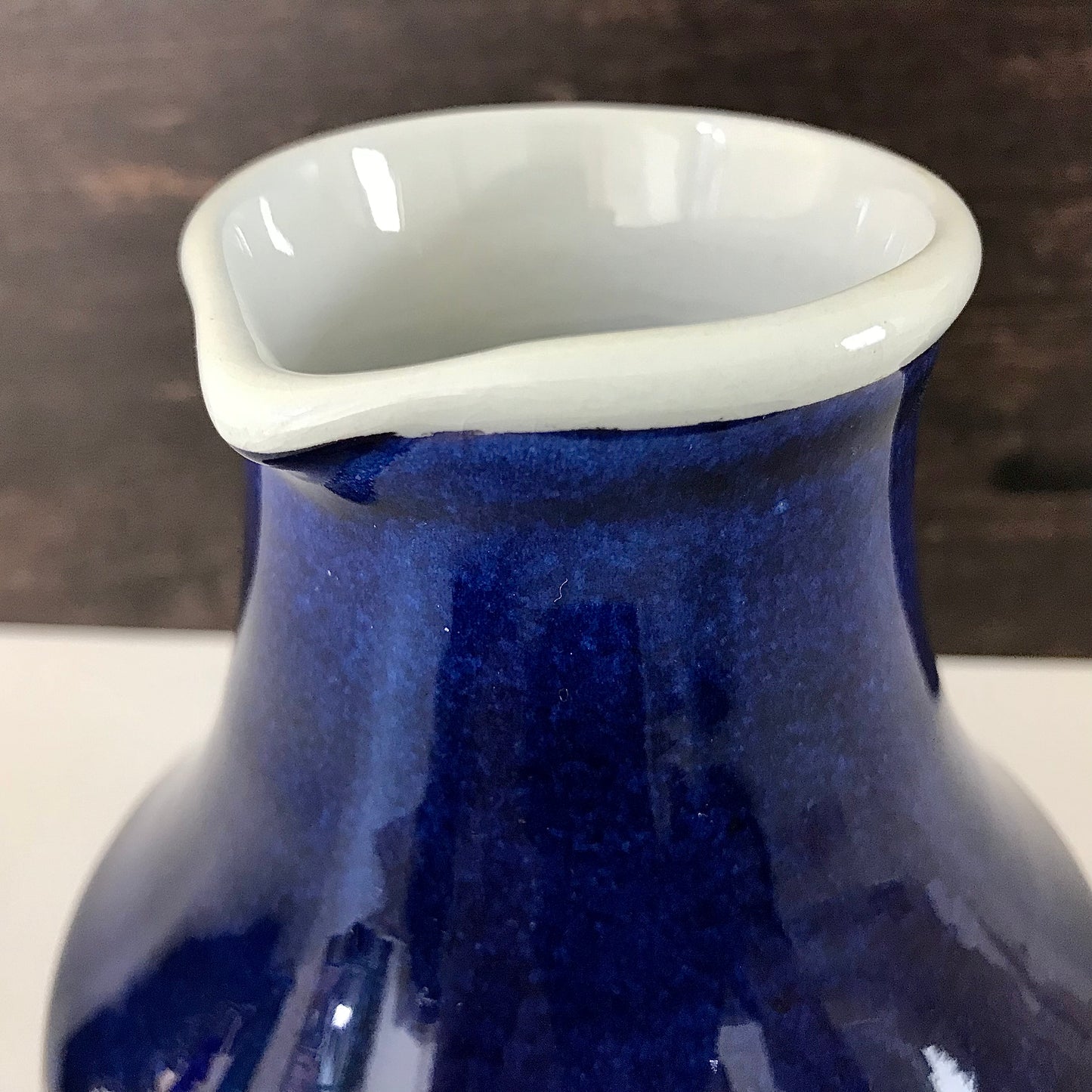 Royal Copenhagen Tenera Danish Vase Jug Purple Blue Ceramic Scandinavian Pottery Vintage