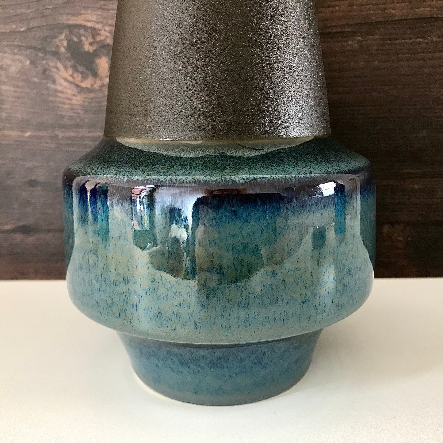 Soholm Pottery Blue Danish Ceramic Table Lamp Light 1010
