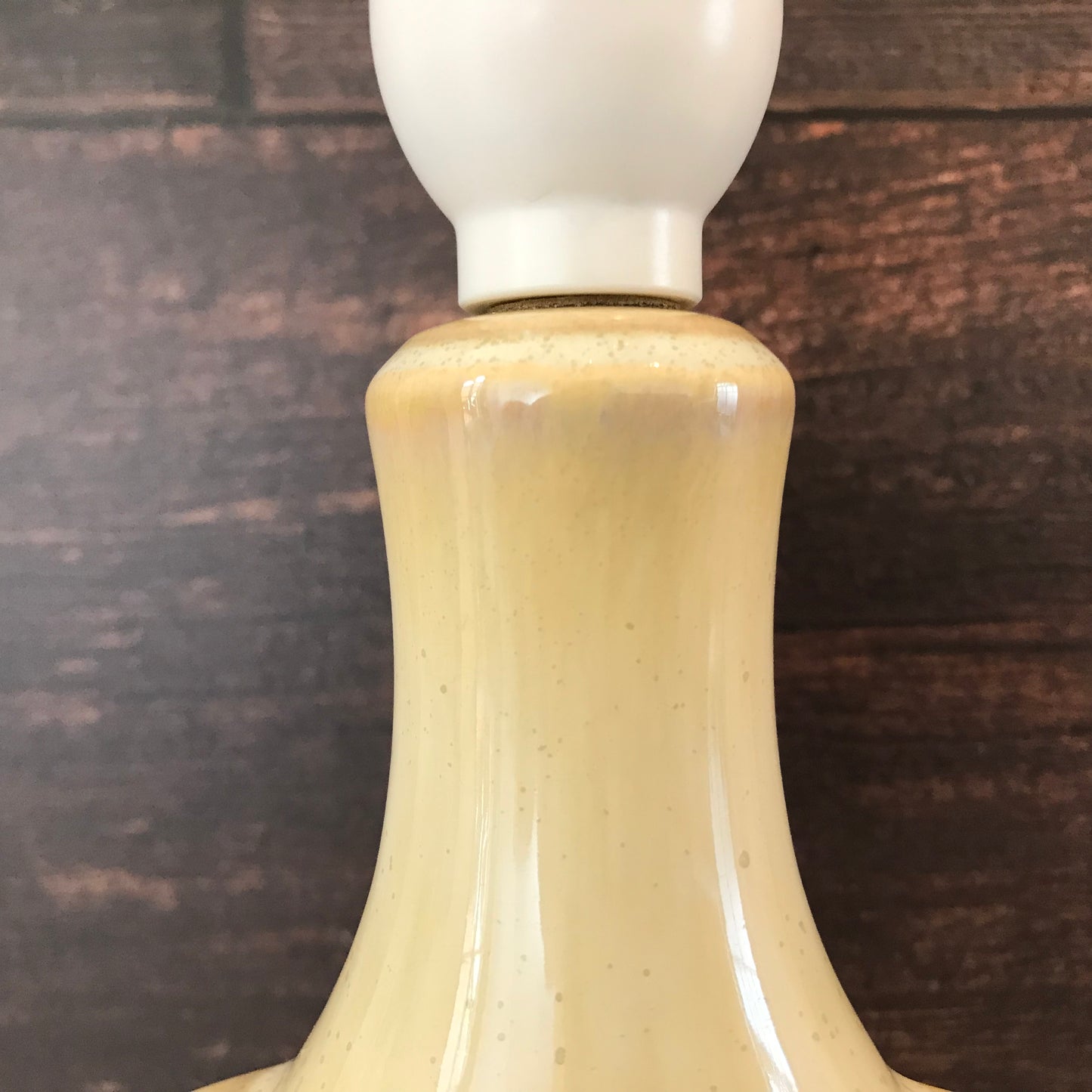Soholm Pottery Cream Yellow Danish Table Lamp Vintage 1960s Retro Scandinavian Light 1027