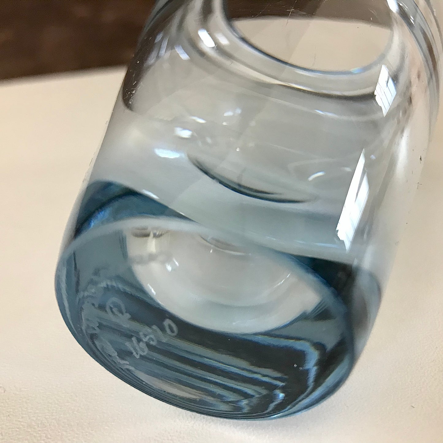 Holmegaard Denmark Akva Glass Bud Vase Danish Design 1950s Scandinavian