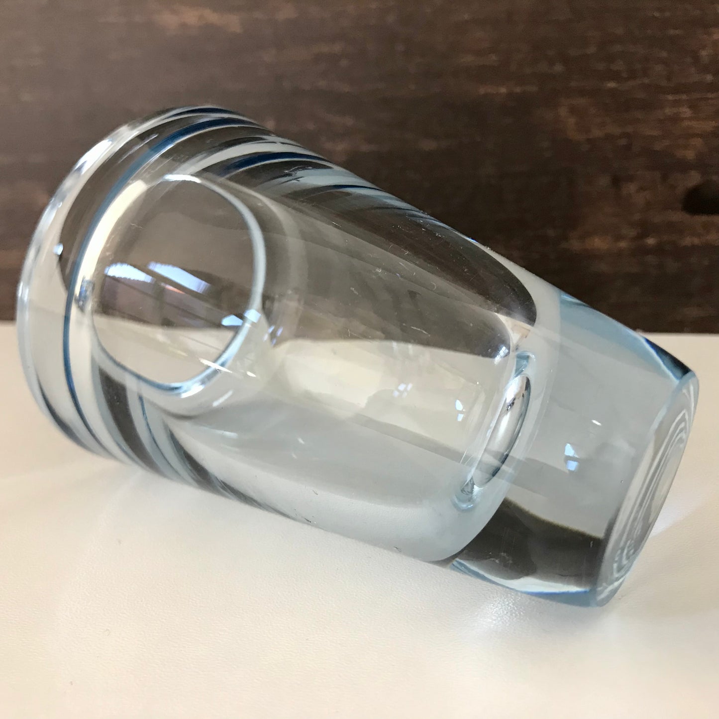 Holmegaard Denmark Akva Glass Bud Vase Danish Design 1950s Scandinavian