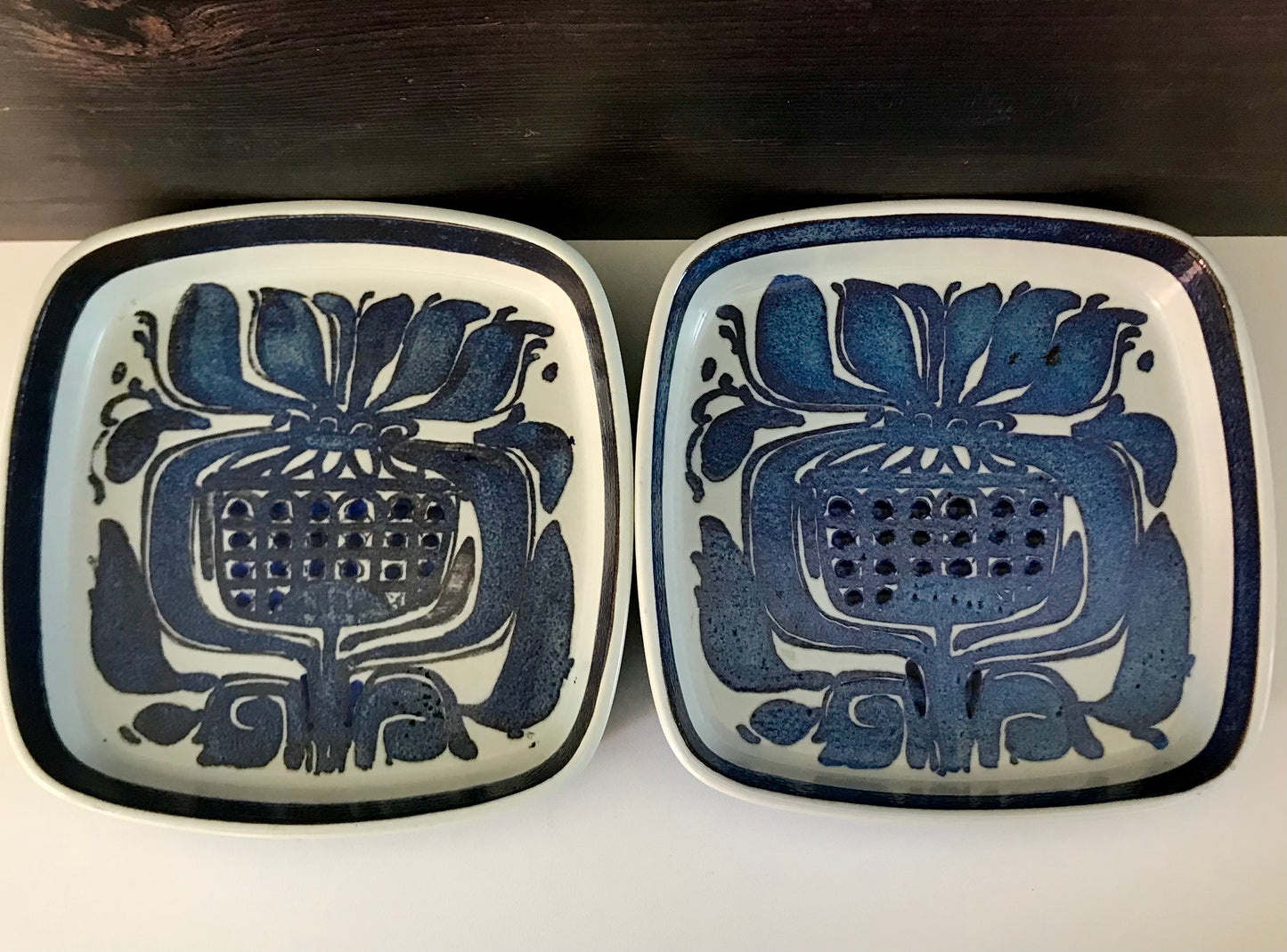 Royal Copenhagen Baca Blue Danish Dish Scandi Vintage Ceramics Pottery R