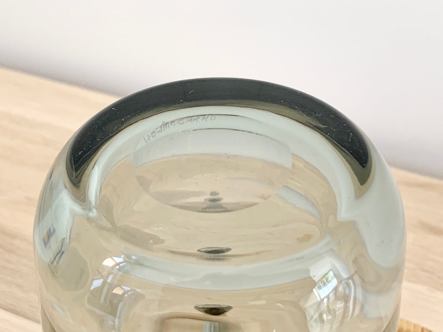 Holmegaard Smoked Glass Ice Bucket Danish Mid Century Modern Scandinavian Barware Gifts Men Fathers Dads Presents