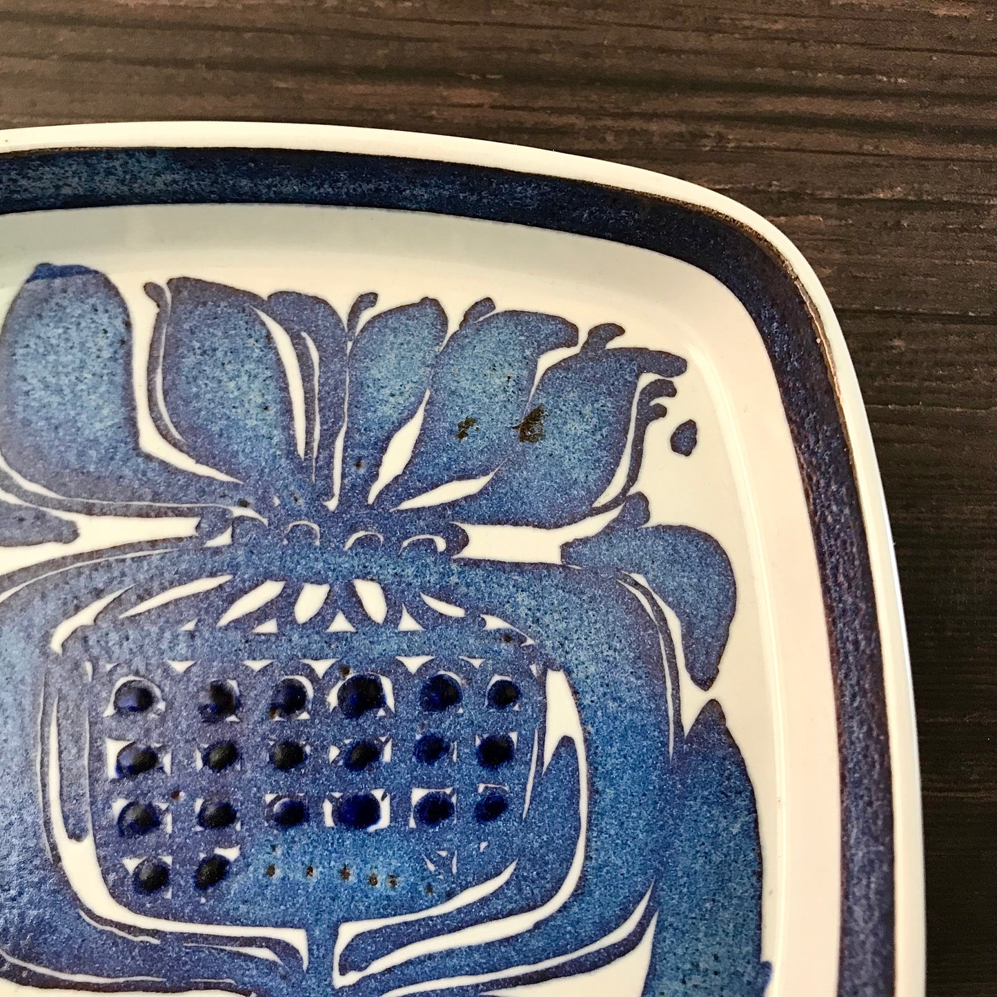 Royal Copenhagen Baca Blue Danish Dish Scandi Vintage Ceramics Pottery R