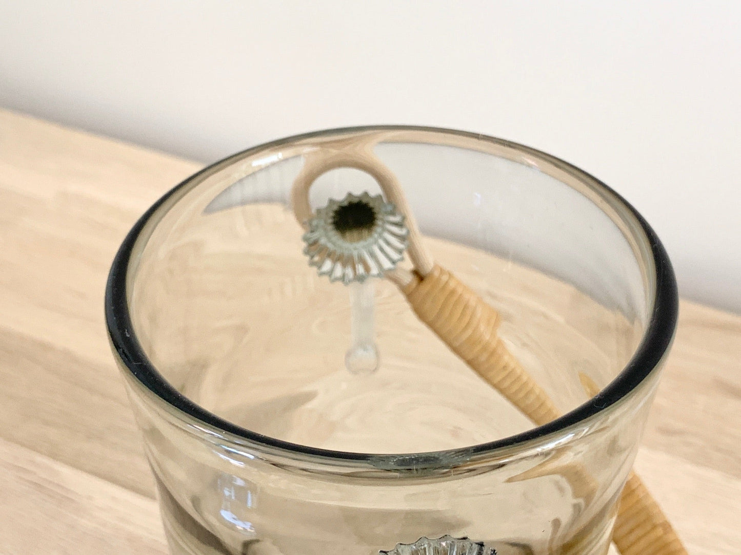 Holmegaard Smoked Glass Ice Bucket Danish Mid Century Modern Scandinavian Barware Gifts Men Fathers Dads Presents