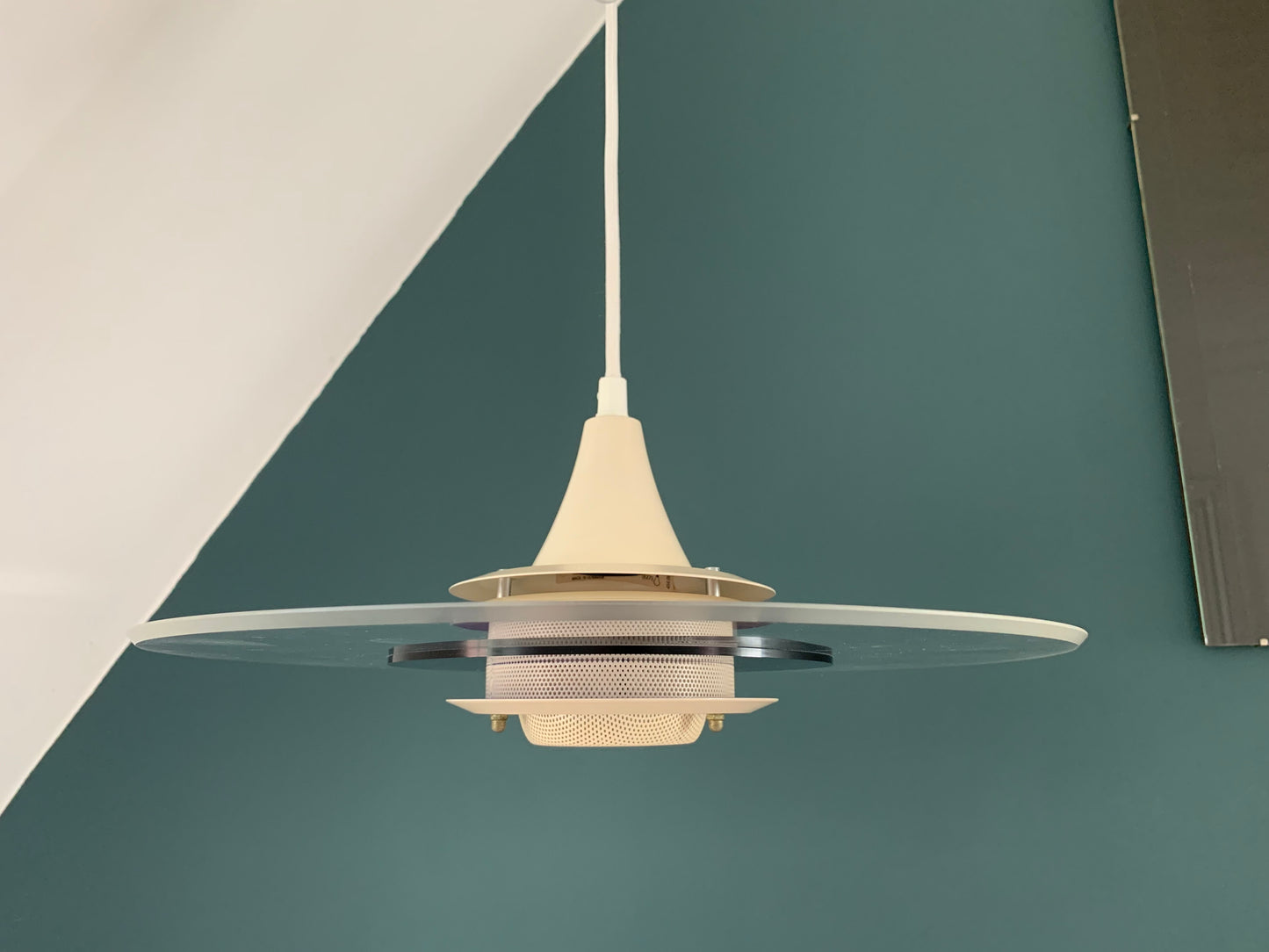 Mid Century Danish Ceiling Pendant Lamp Space Age Retro Scandinavian
