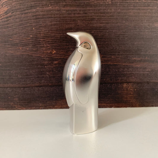 Dansk Designs Silver Penguin Paperweight Danish Swedish Home Office Work Gift Present
