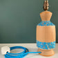 Bitossi Rimini Blue Pottery Table Lamp Ceramic 1960s 1970s Turquoise