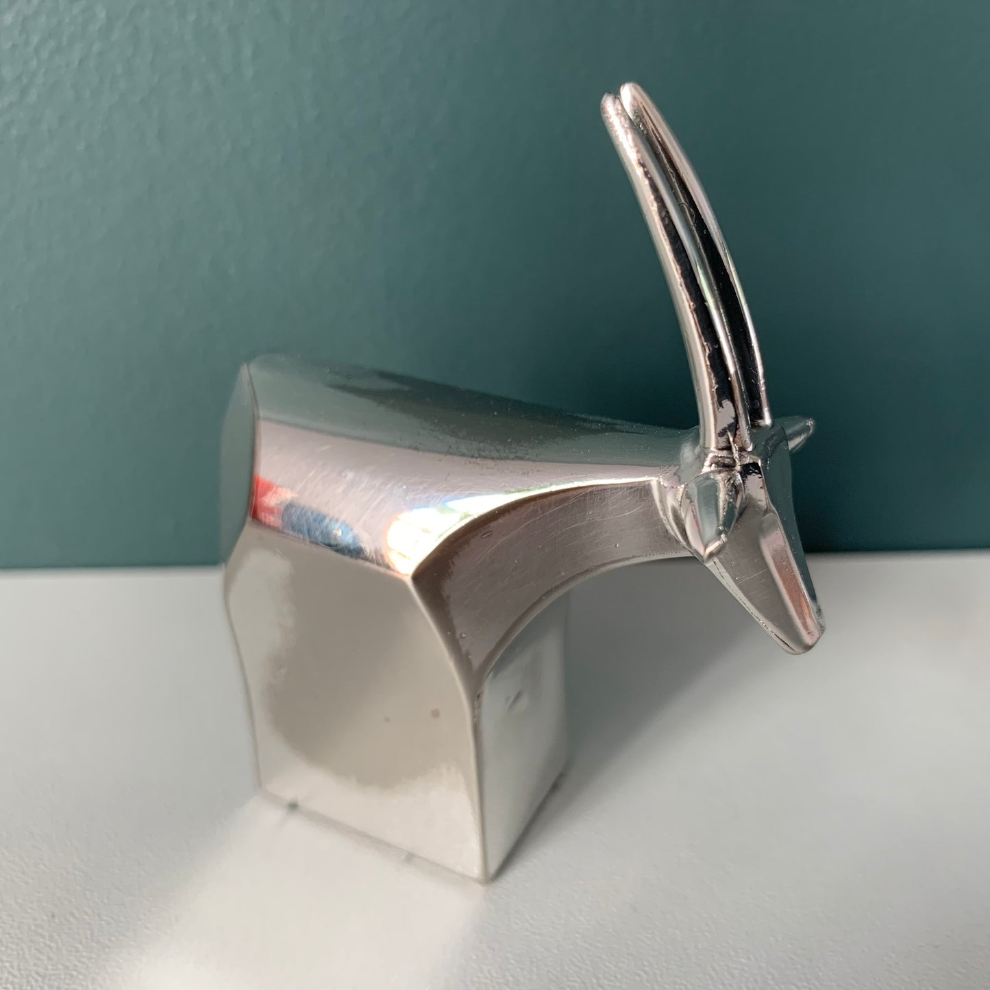 Dansk Silver Antelope Gazelle Paperweight Danish Designs Office Work Job Presents (2)