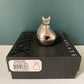 Boxed Dansk Designs Silver Cat Paperweight Swedish Danish Retro Vintage Office Job Work
