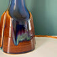 Soholm Pottery Blue Amber Danish Table Lamp Vintage 1960s Retro 940