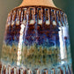 Soholm Blue Green Danish Ceramic Table Lamp Vintage 1960s Retro Boho Scandi AM