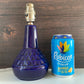 Soholm Danish Blue Table Lamp 1960s Pottery Scandi Bedside Light 3323