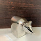 Dansk Designs Brown Bear Paperweight Vintage Danish Silver Swedish Presents